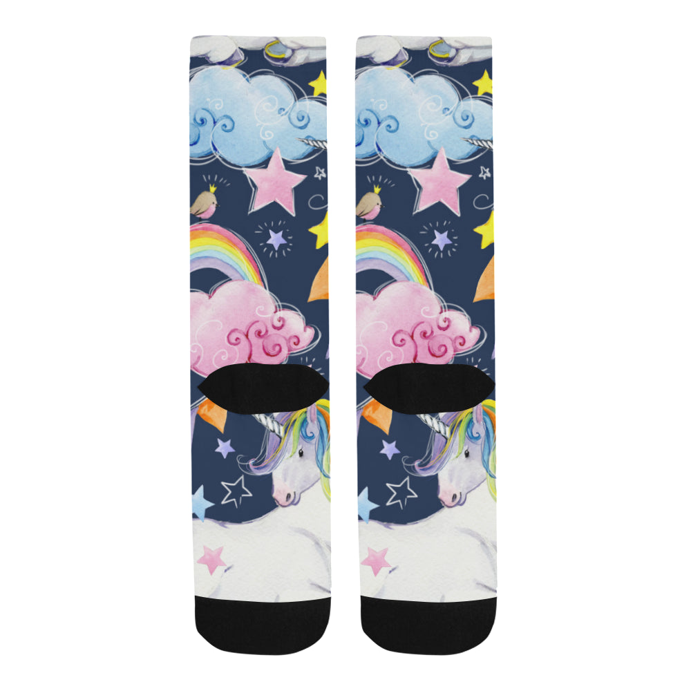 fairy tale unicorns Trouser Socks