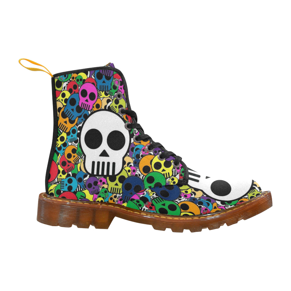 little color skull Martin Boots For Women Model 1203H
