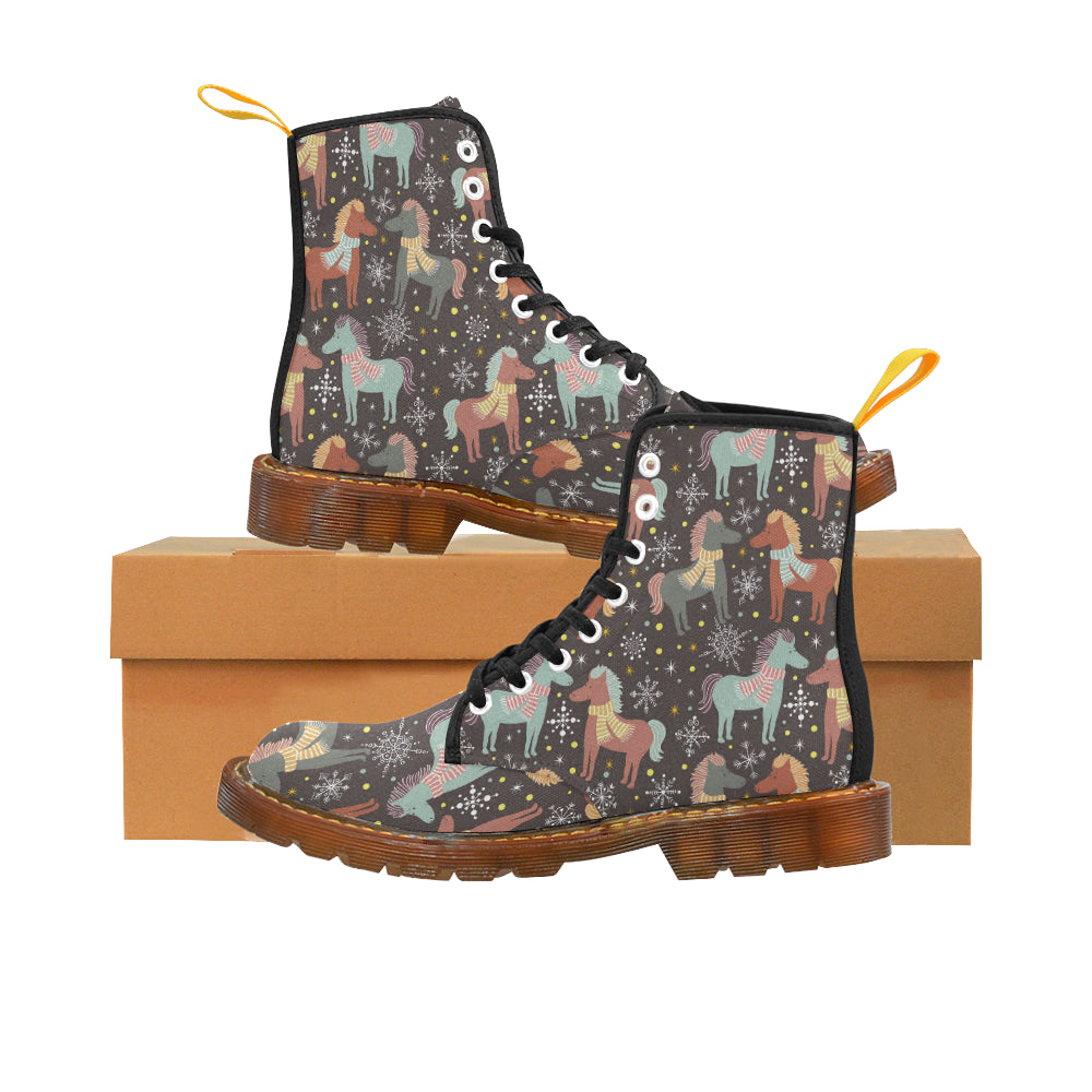 horse unicorn Martin Boots For Women Model 1203H