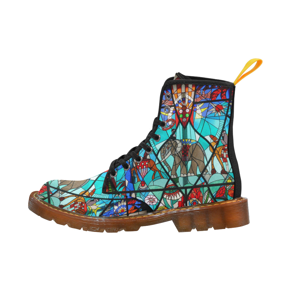 Stained Glass Window Martin Boots For Women Model 1203H