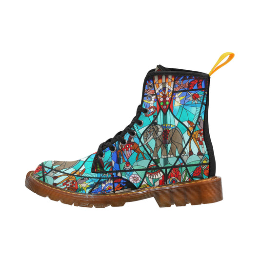 Stained Glass Window Martin Boots For Women Model 1203H