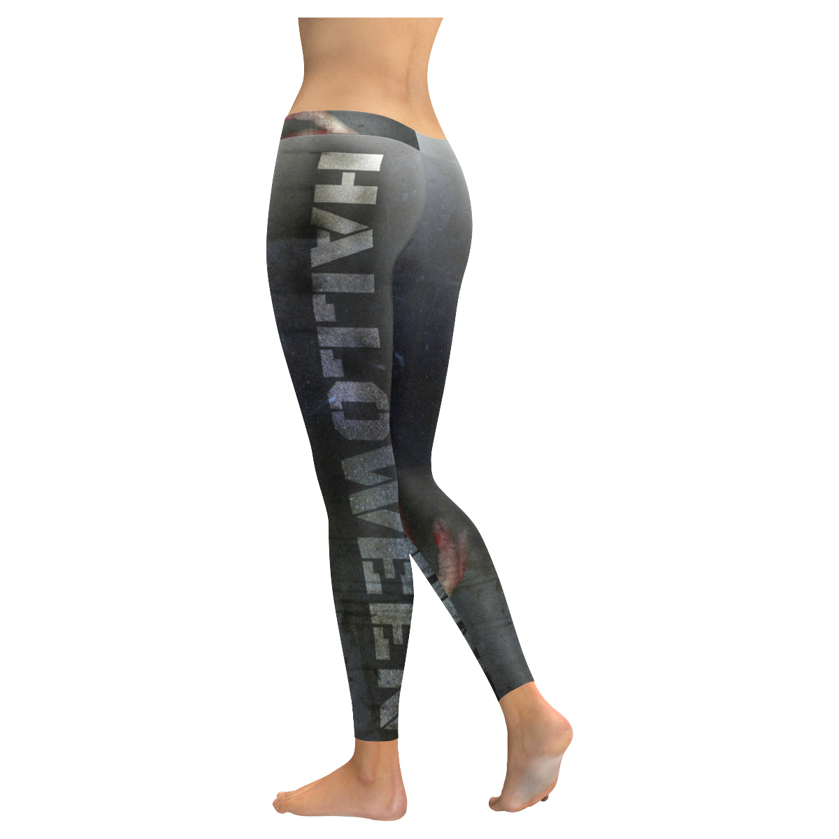 halloween zombie Women's Low Rise Leggings (Invisible Stitch)