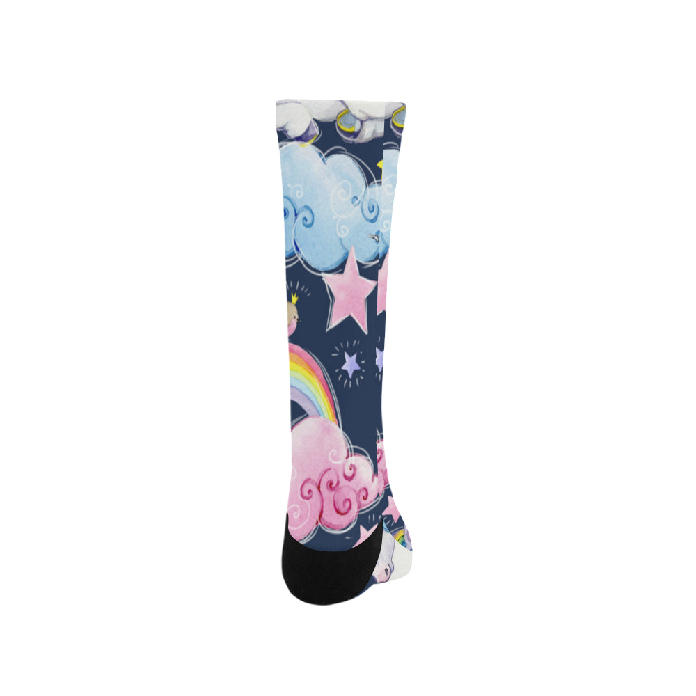 fairy tale unicorns Trouser Socks