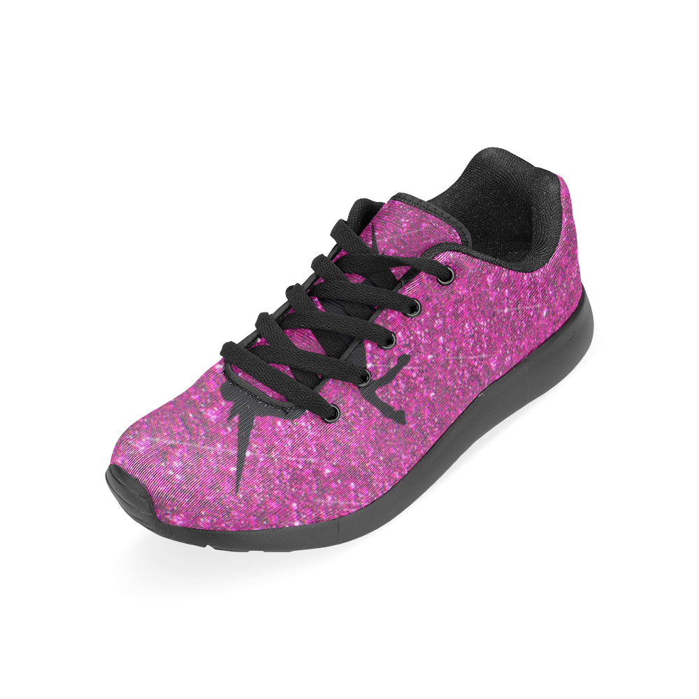 unicorn on pink glitter honey Women’s Running Shoes (Model 020)