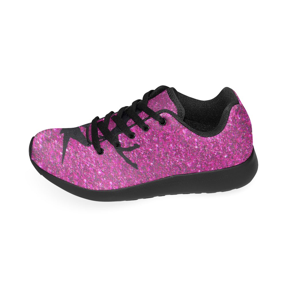 unicorn on pink glitter honey Women’s Running Shoes (Model 020)