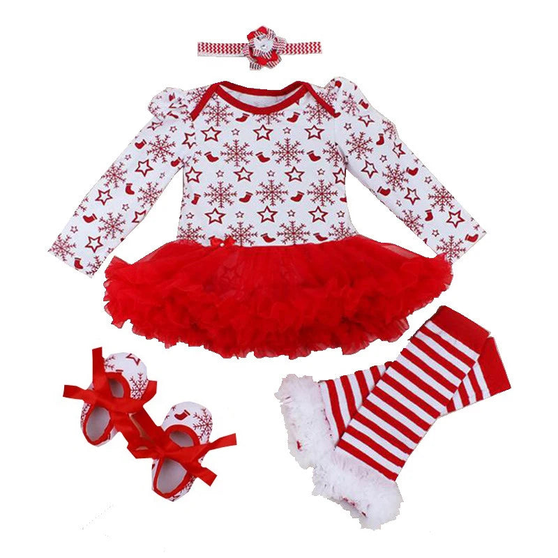 Fancy Baby Girls Clothes New Year Dress Christmas Costume Newborn Carnival Christmas Tree Santa Dresses For Girls Holiday Party