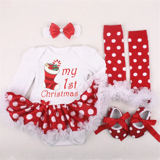 Fancy Baby Girls Clothes New Year Dress Christmas Costume Newborn Carnival Christmas Tree Santa Dresses For Girls Holiday Party