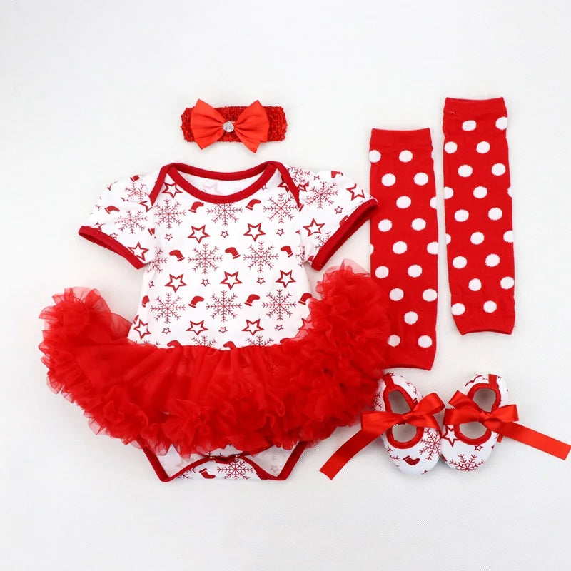 Fancy Baby Girls Clothes New Year Dress Christmas Costume Newborn Carnival Christmas Tree Santa Dresses For Girls Holiday Party