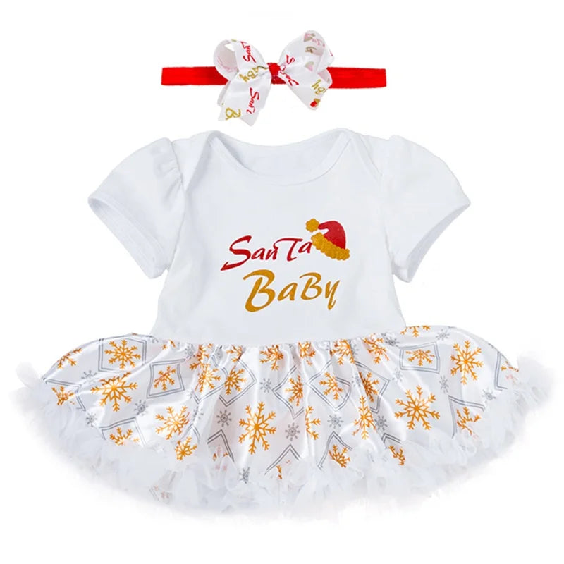 Fancy Baby Girls Clothes New Year Dress Christmas Costume Newborn Carnival Christmas Tree Santa Dresses For Girls Holiday Party