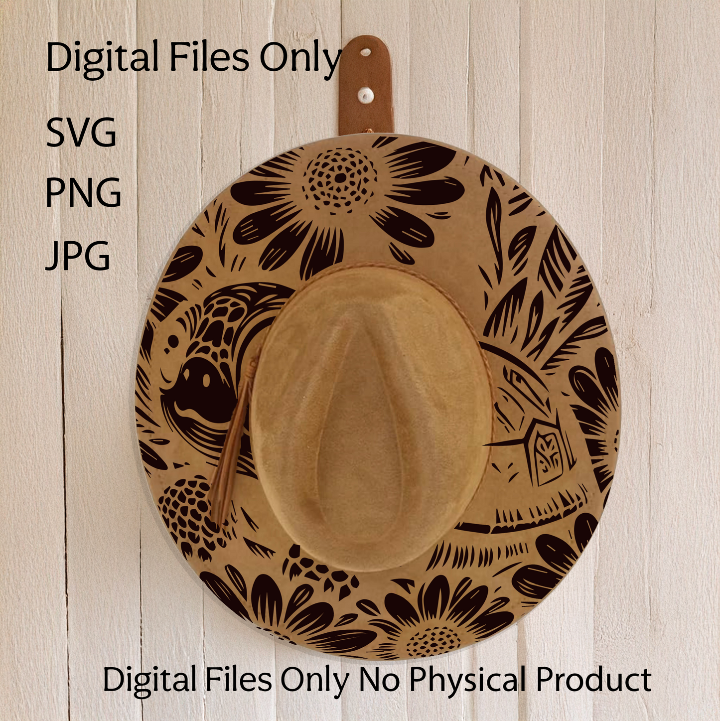 Hat Laser Burning Designs – Digital Download (SVG, PNG, JPG 300dpi), Turtle, 2045