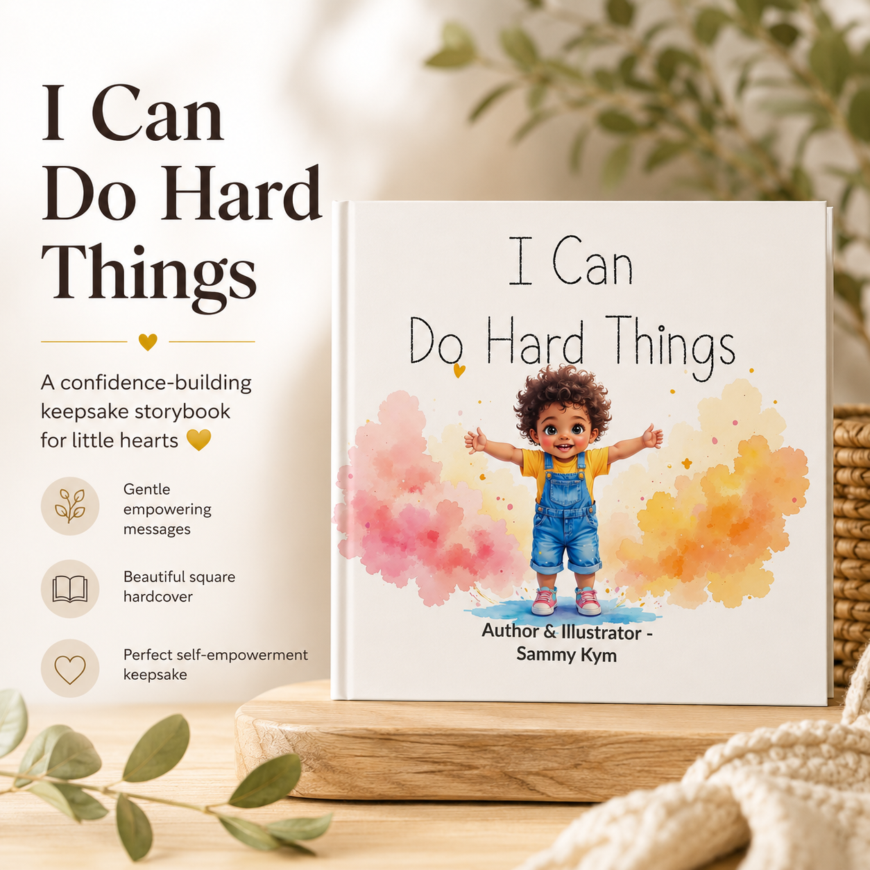 "I Can Do Hard Things" Children's Softcover Book, Empowering Story for Kids Ages 3-6, Growth Mindset, Confidence & Resilience Book, Preschool Gift, Softcover Book