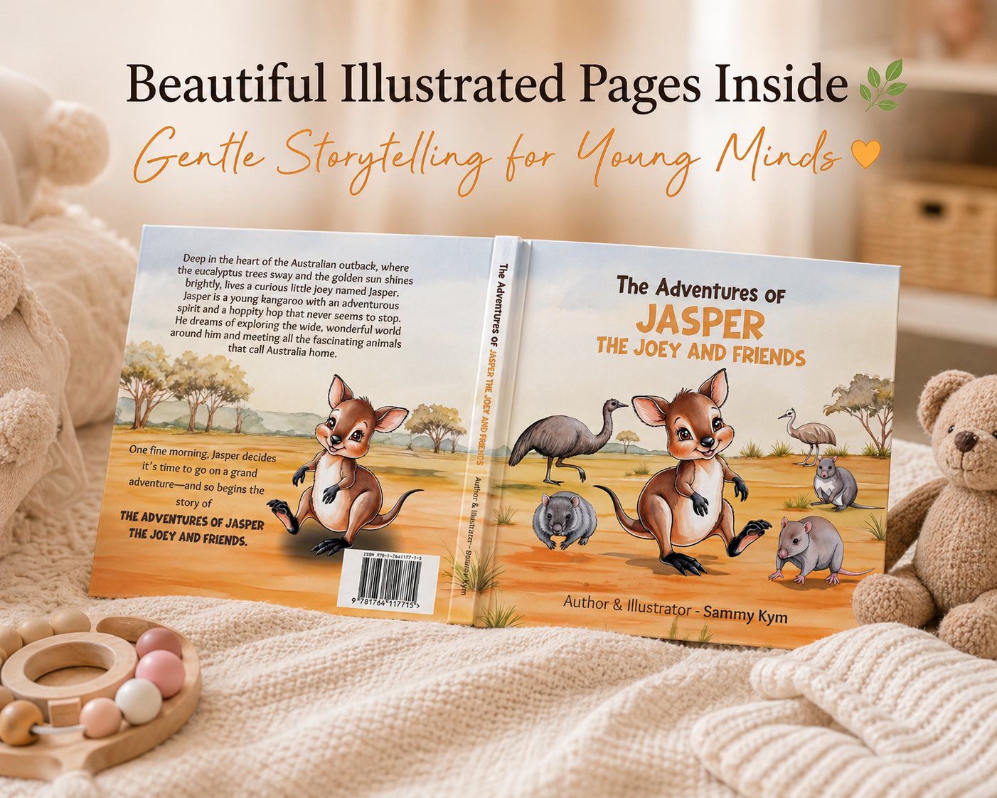 The Adventure of Jasper the Joey and Friends Large Hardcover Australian Children's Story Book