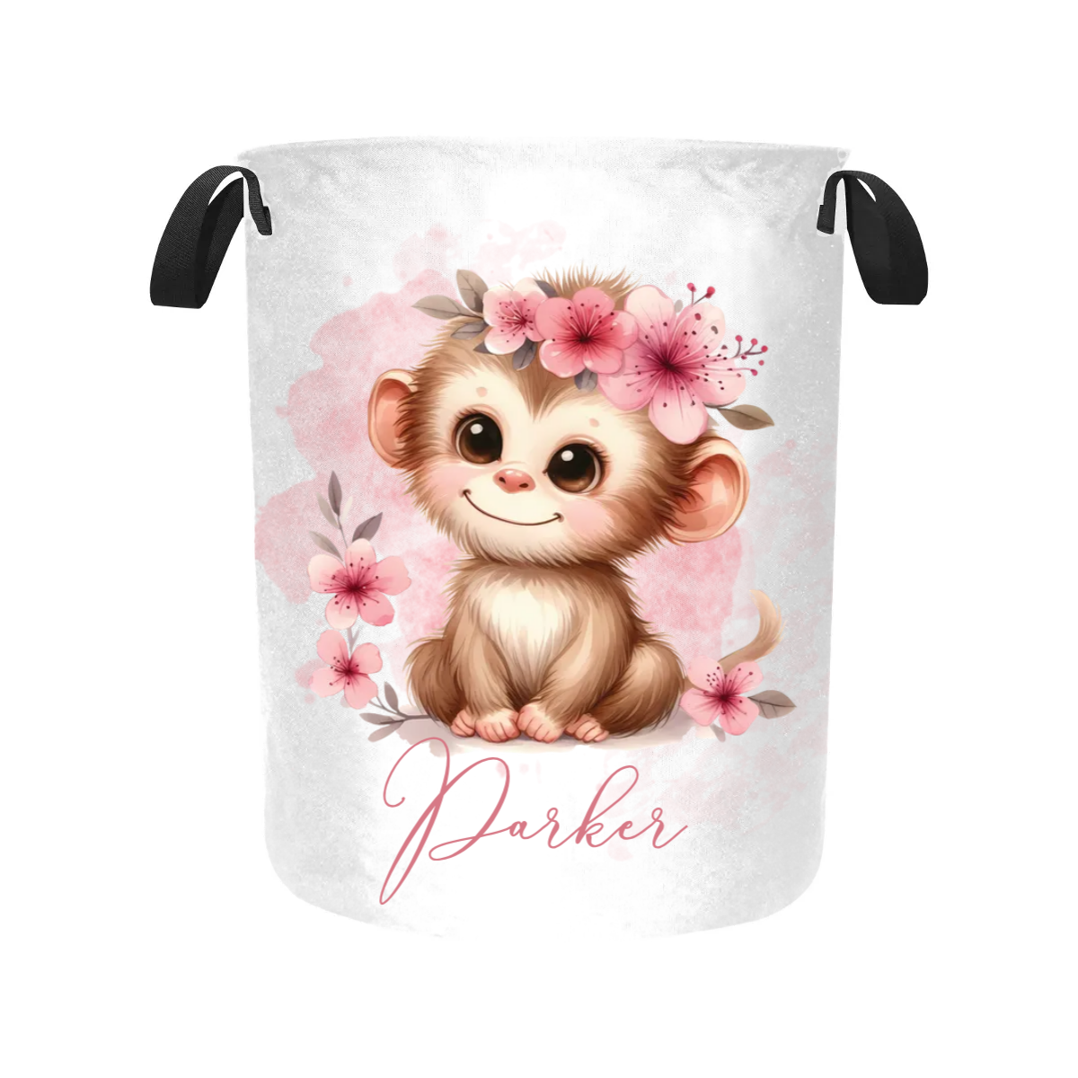 Laundry Basket Personalised Monkey