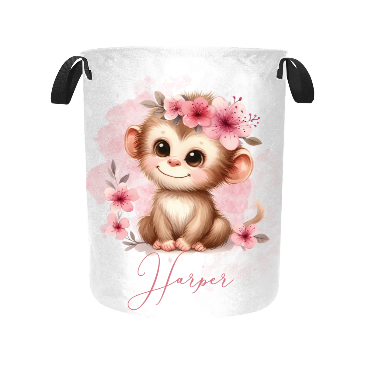 Laundry Basket Personalised Monkey