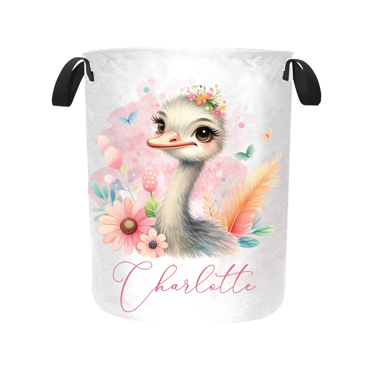 Laundry Basket Personalised Ostrich