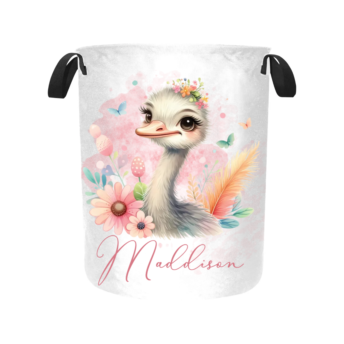 Laundry Basket Personalised Ostrich