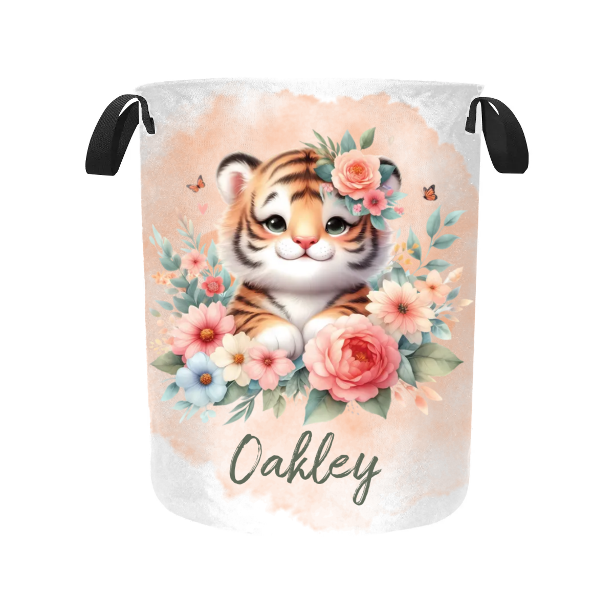 Laundry Basket Personalised Tiger