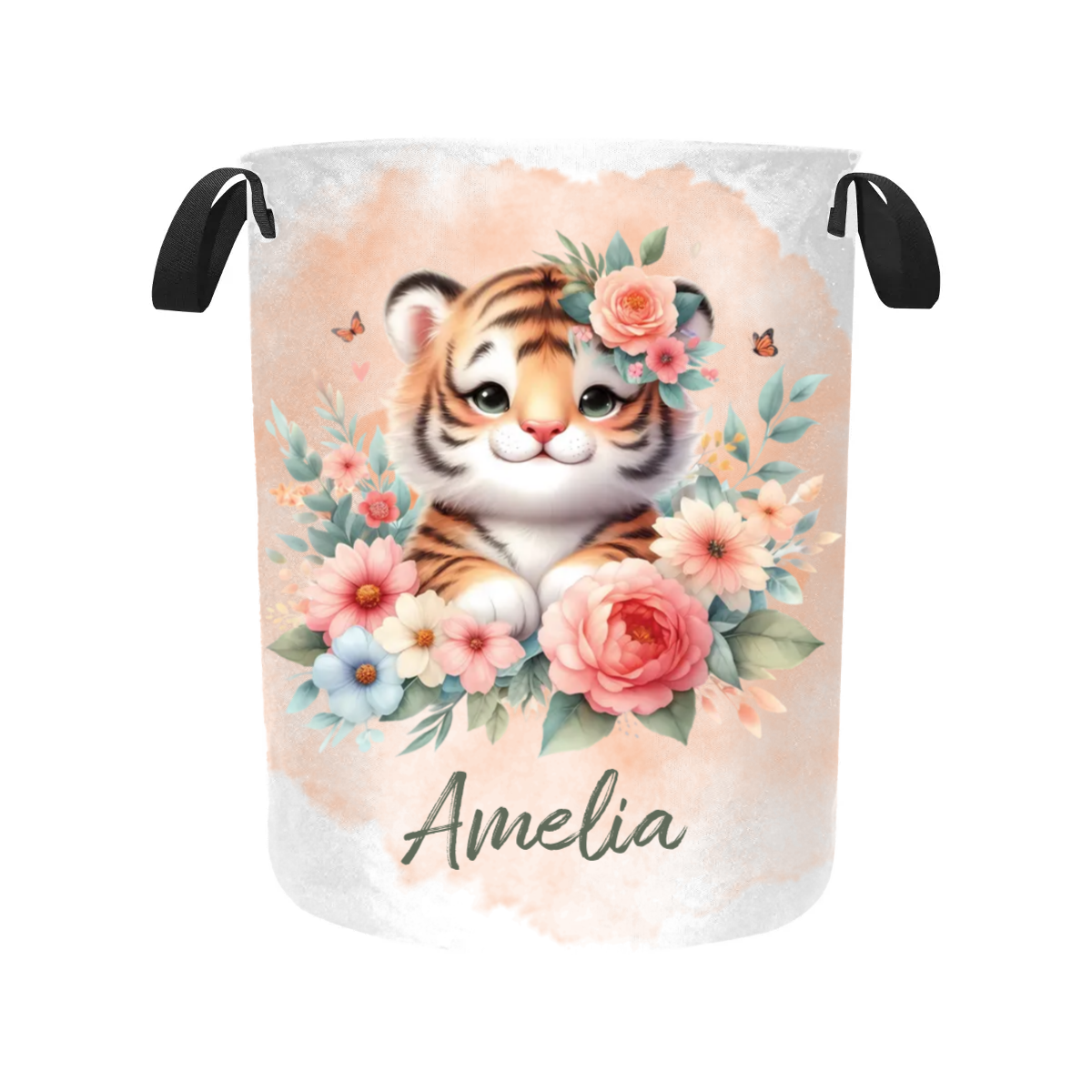 Laundry Basket Personalised Tiger