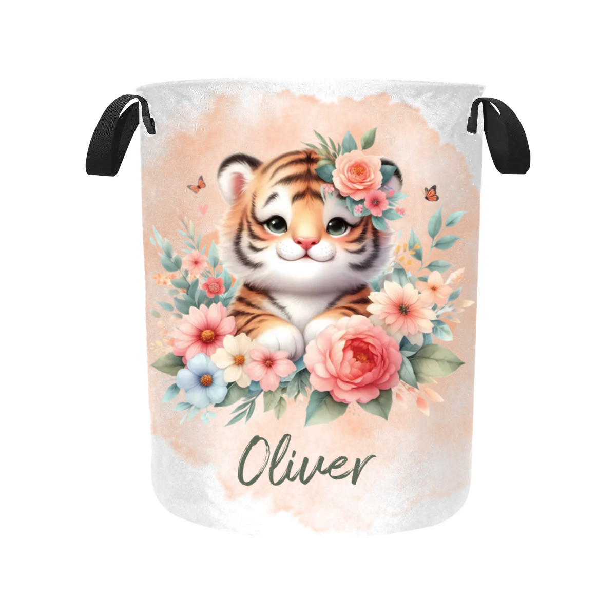 Laundry Basket Personalised Tiger