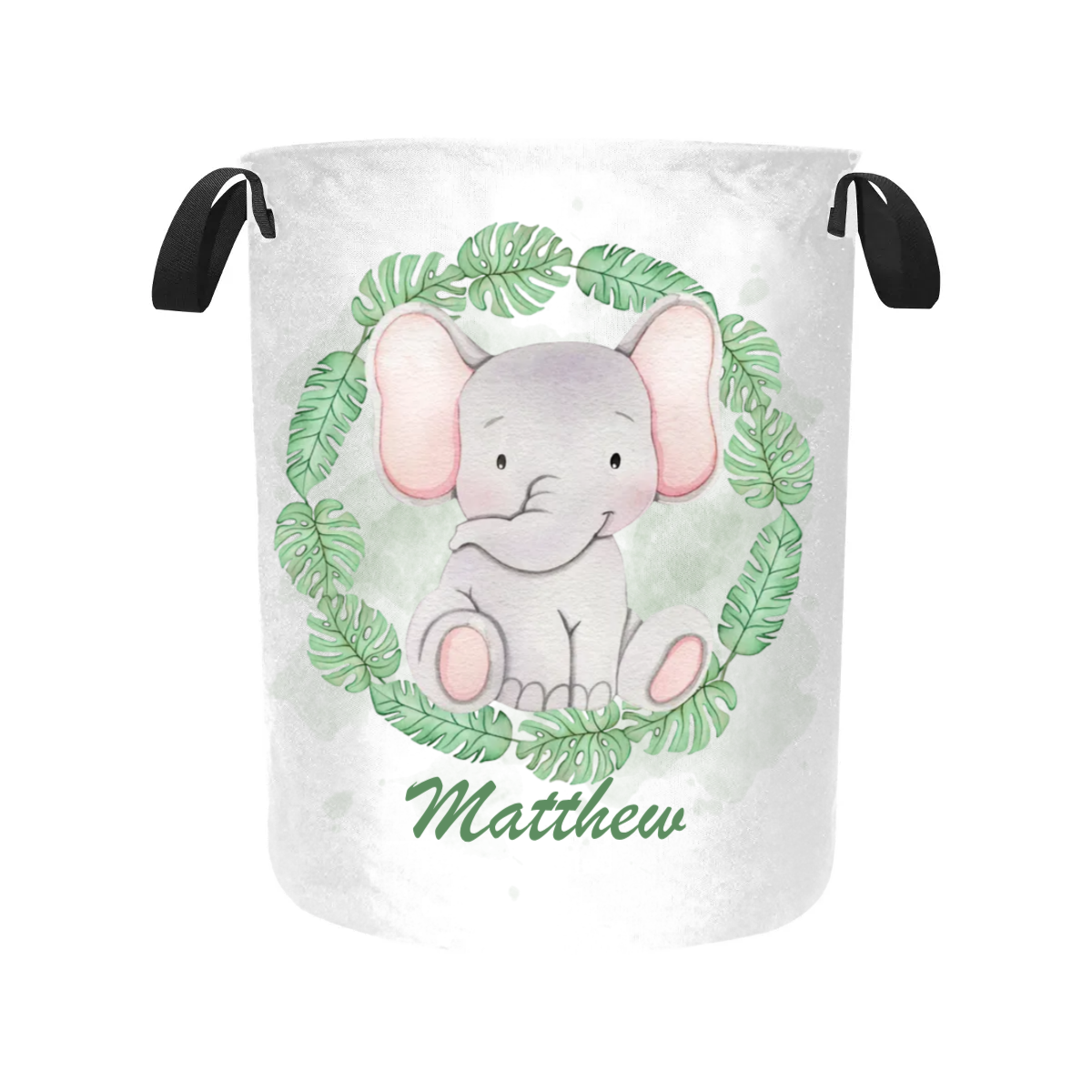 Laundry Basket Personalised Safari Animals