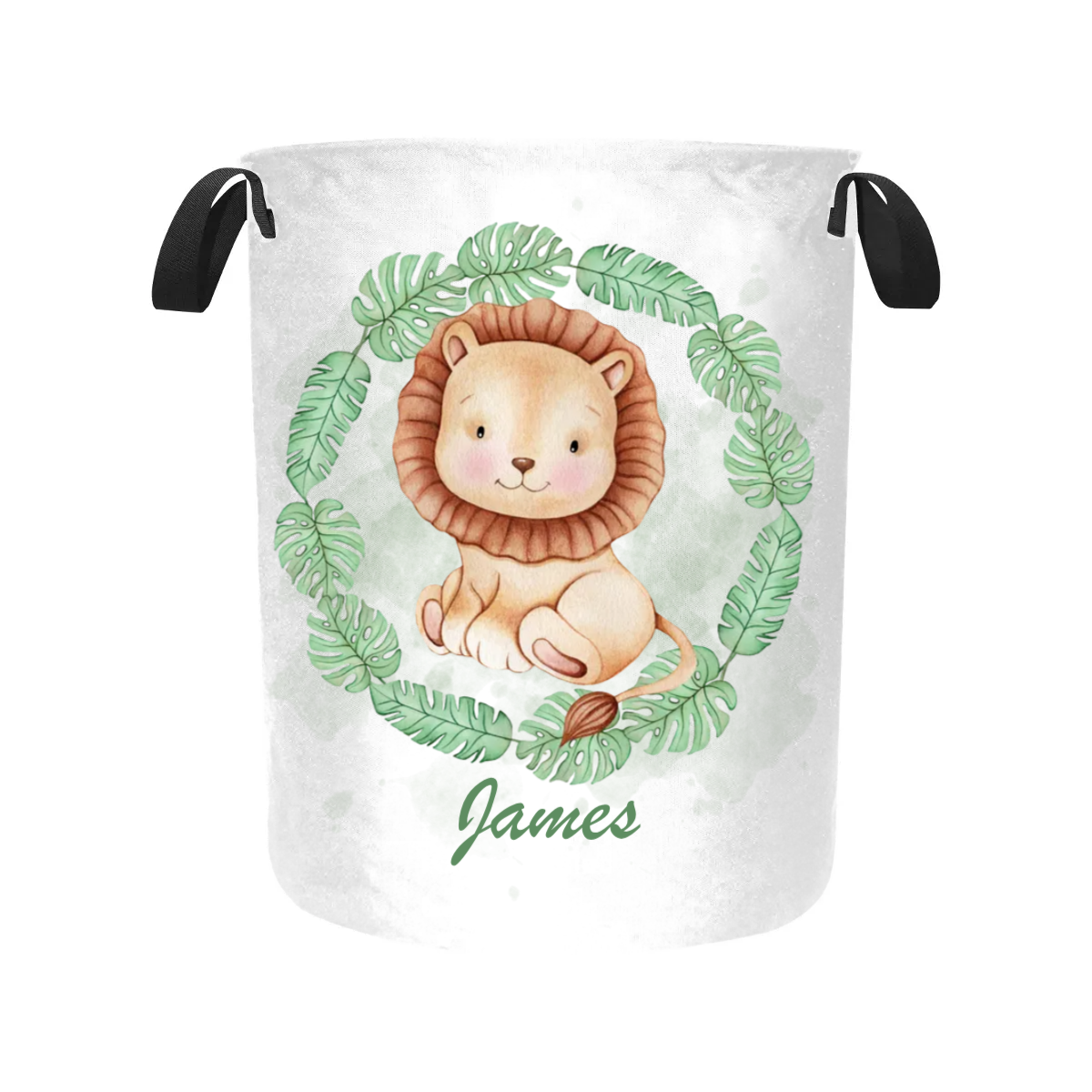 Laundry Basket Personalised Safari Animals