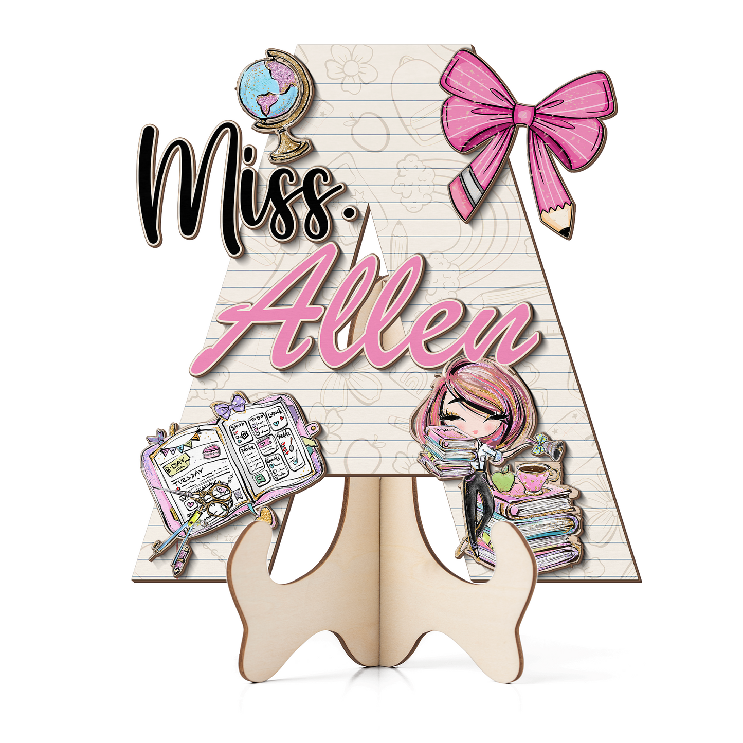 Teacher Letter Sign Letter Miss A