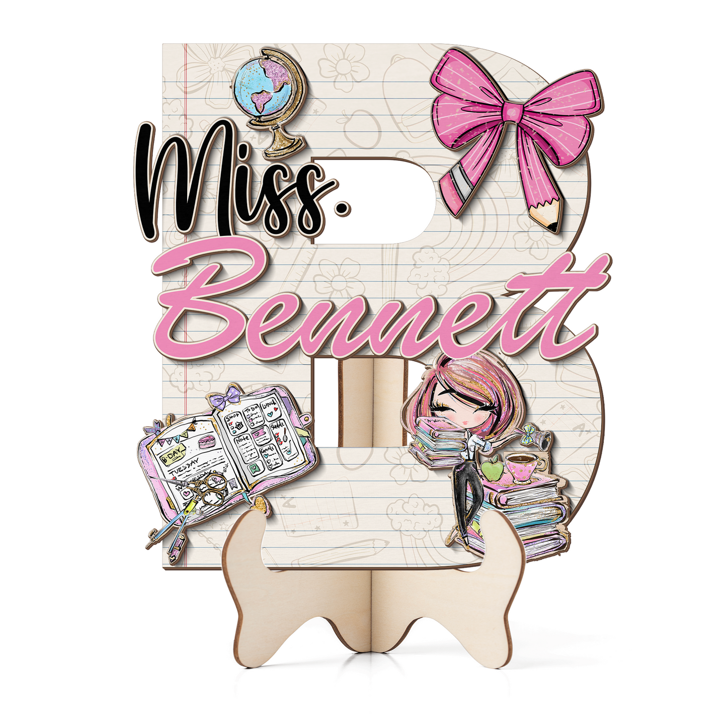 Teacher Letter Sign Letter Miss B