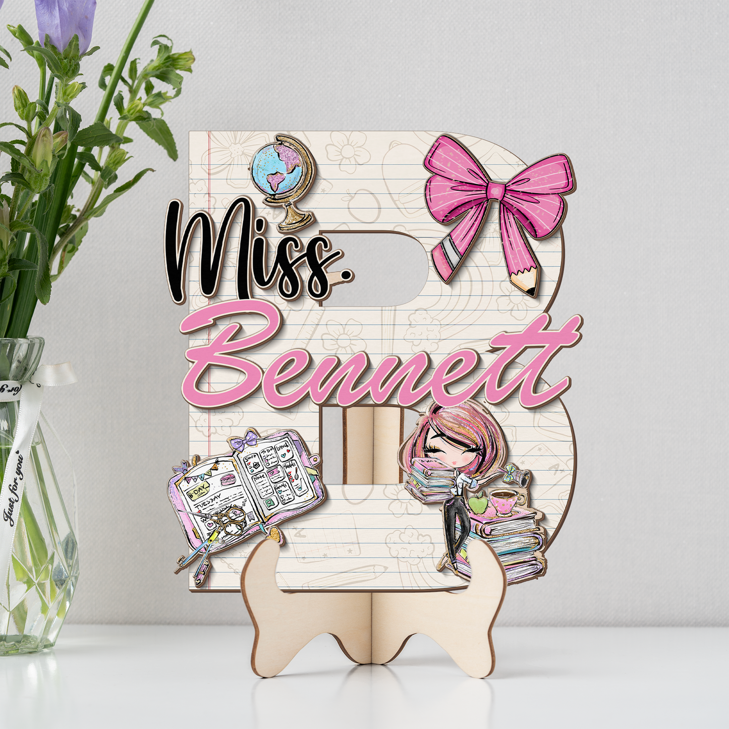 Teacher Letter Sign Letter Miss B