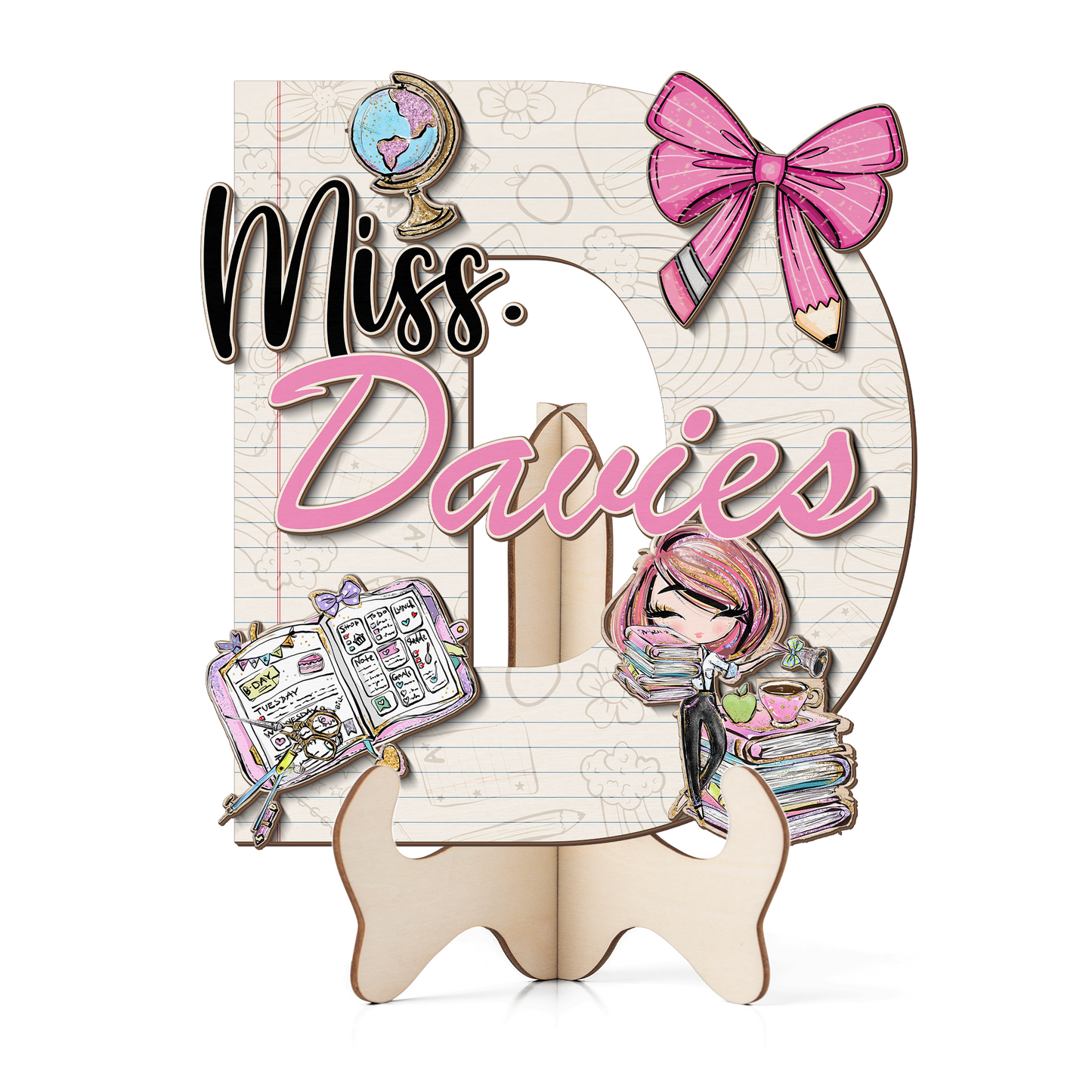 Teacher Letter Sign Letter Miss D