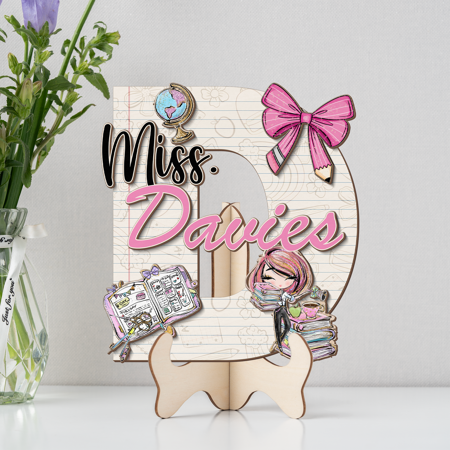 Teacher Letter Sign Letter Miss D