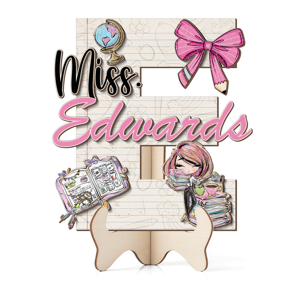 Teacher Letter Sign Letter Miss E
