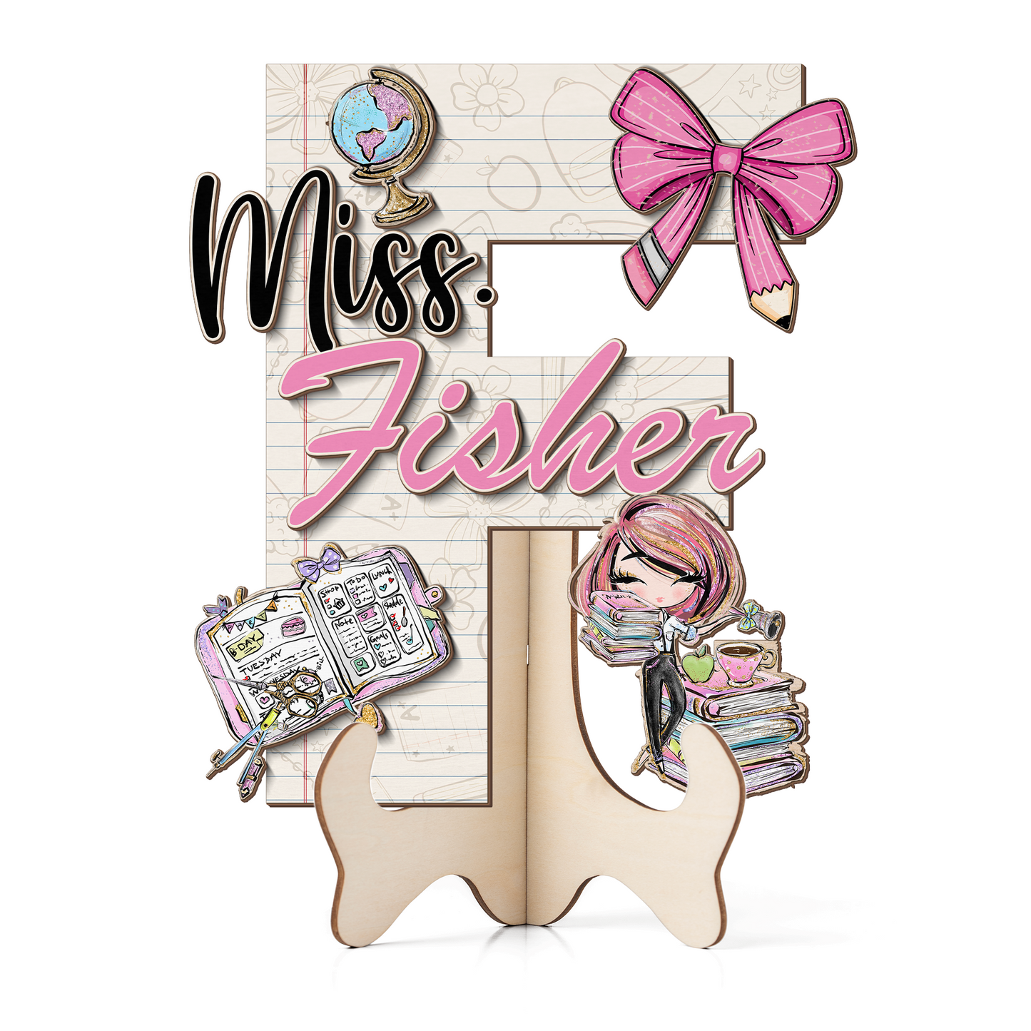 Teacher Letter Sign Letter Miss F