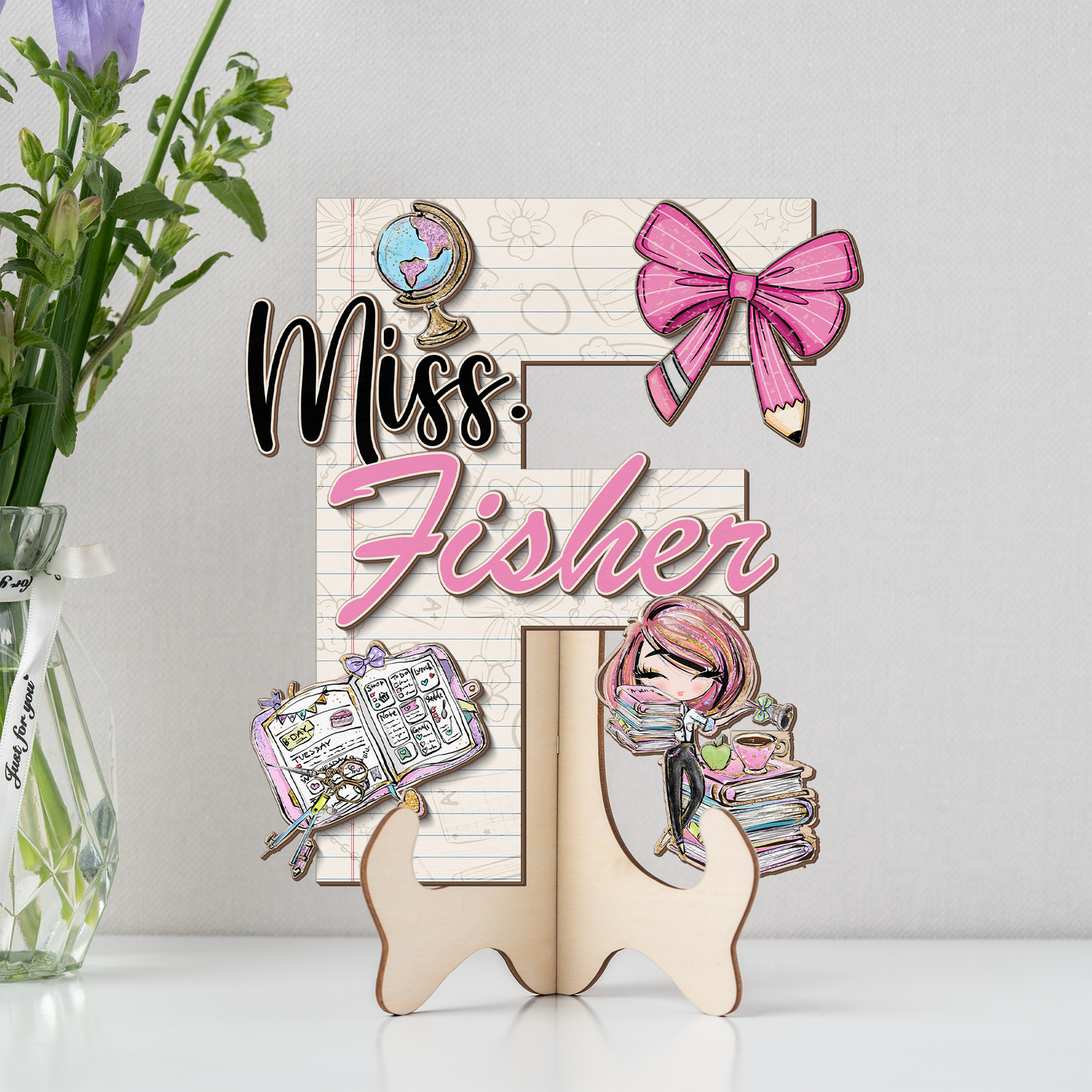 Teacher Letter Sign Letter Miss F