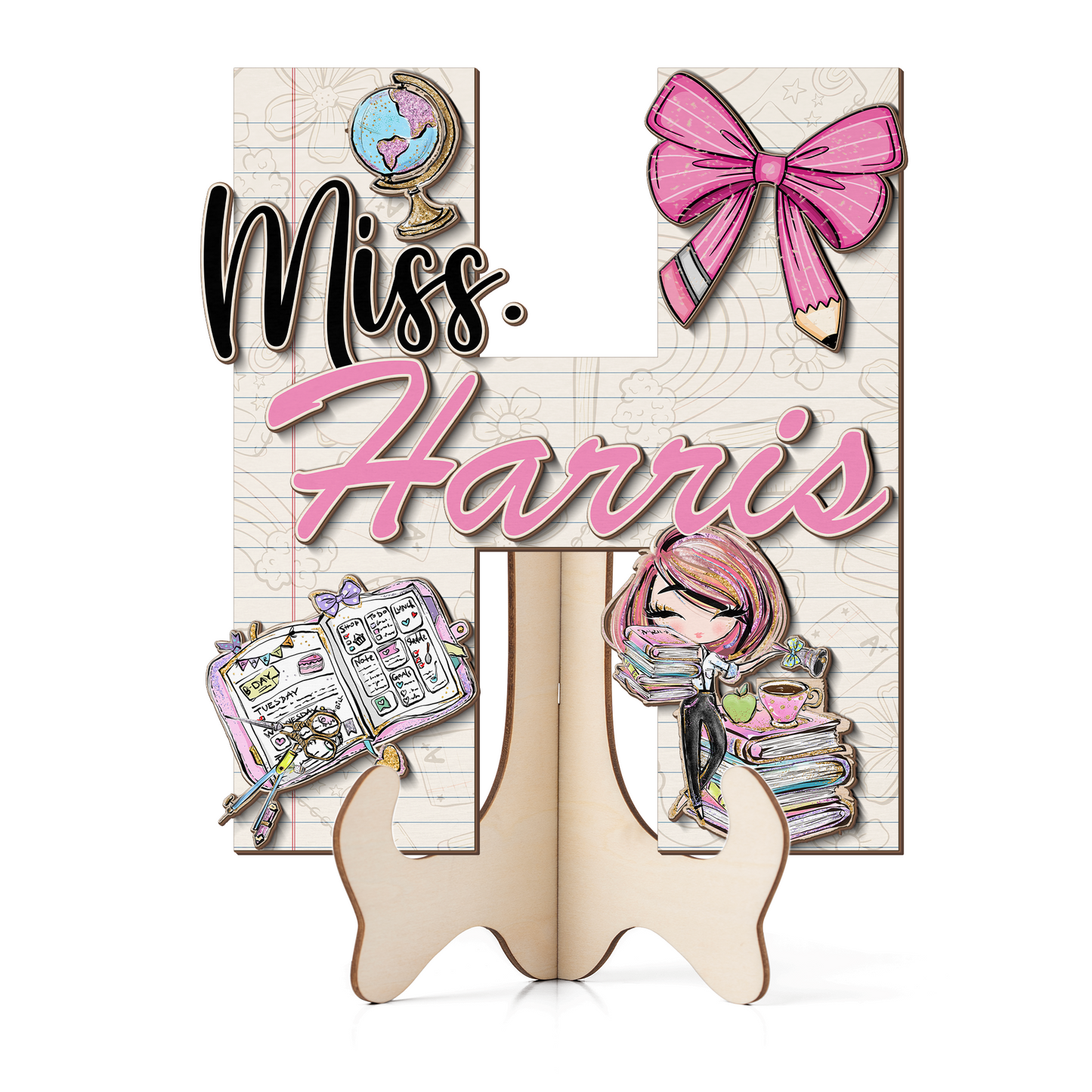 Teacher Letter Sign Letter Miss H