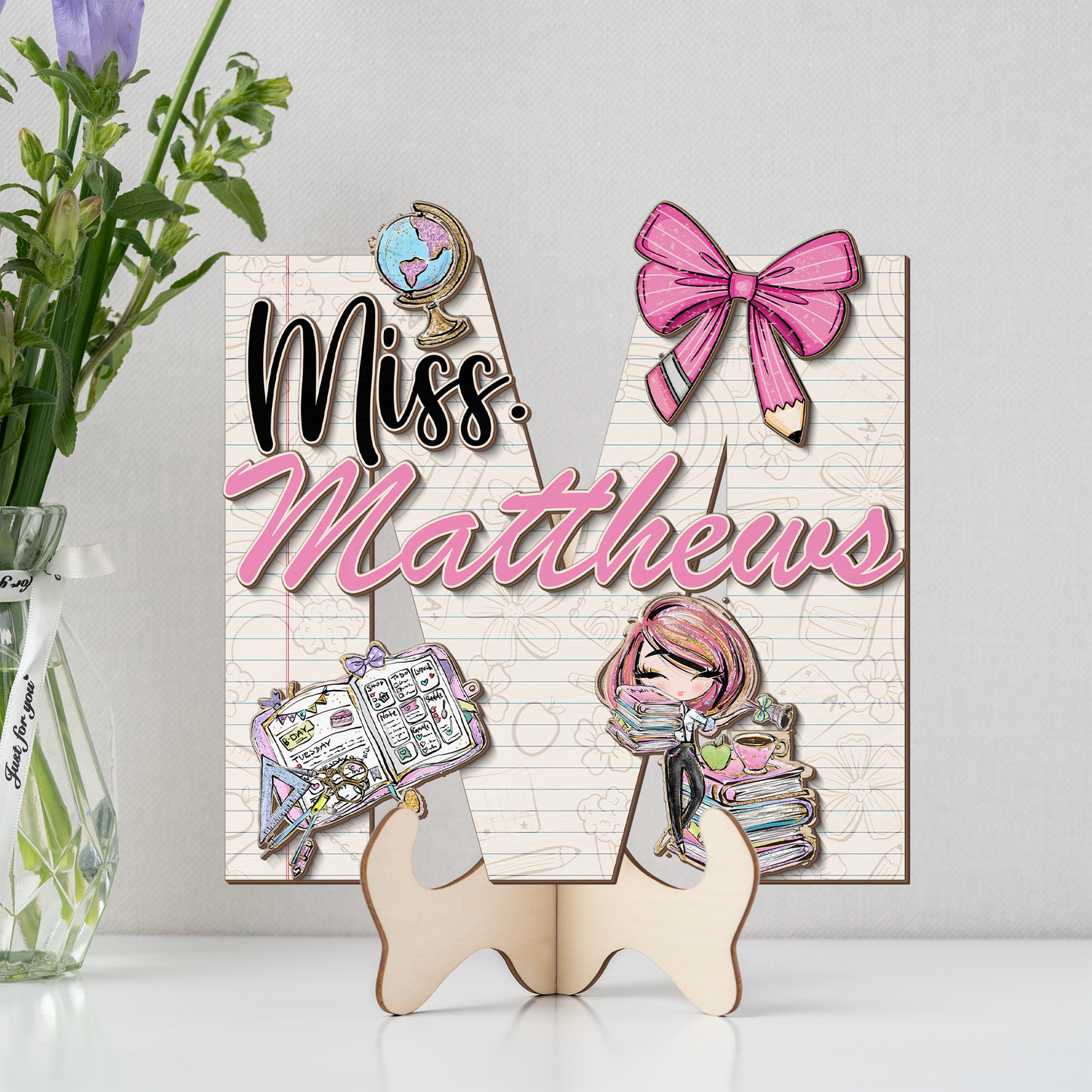 Teacher Letter Sign Letter Miss M