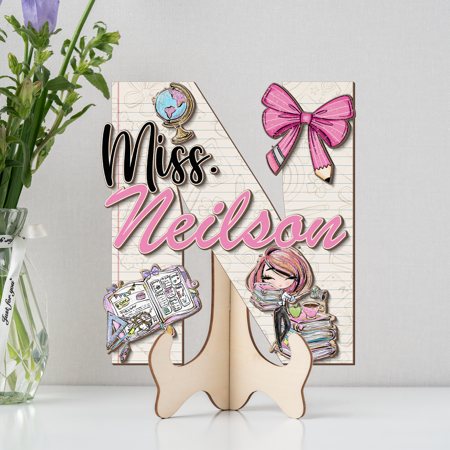 Teacher Letter Sign Letter Miss N