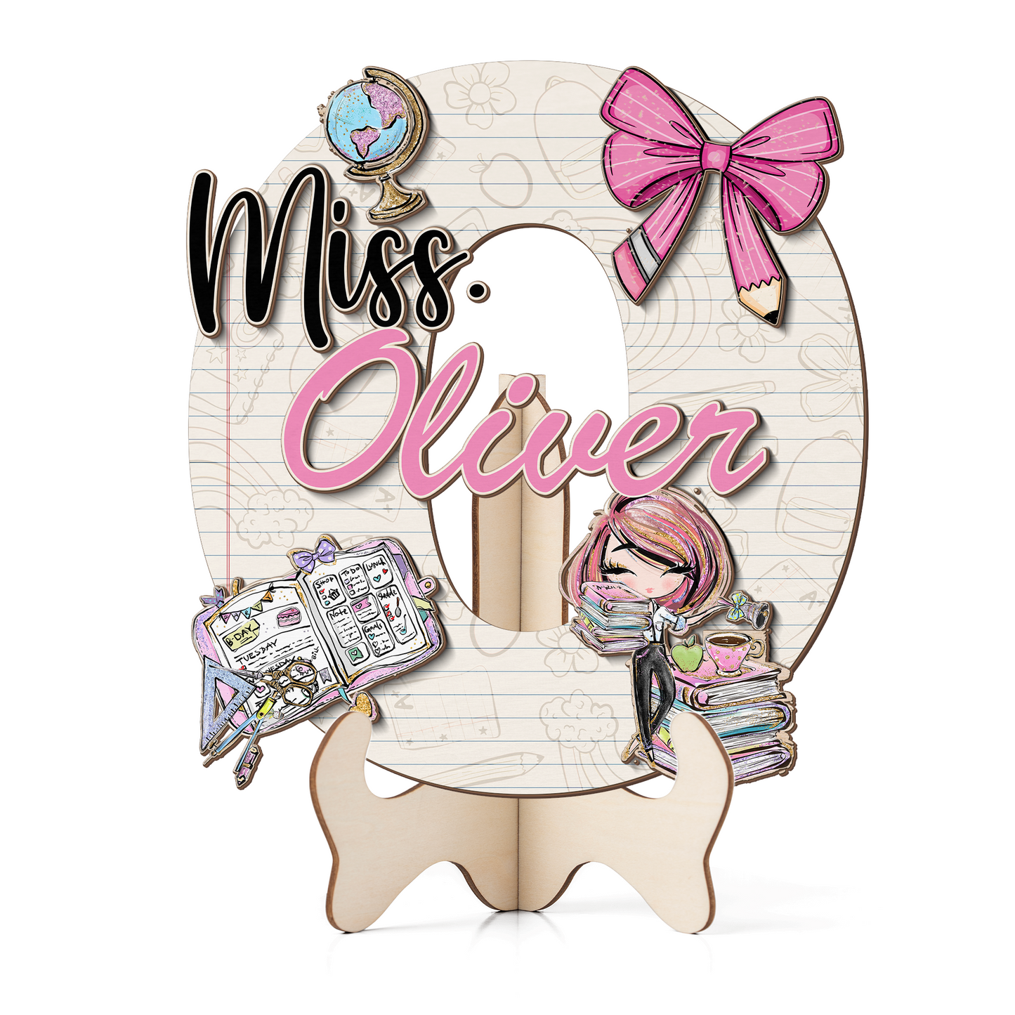 Teacher Letter Sign Letter Miss O