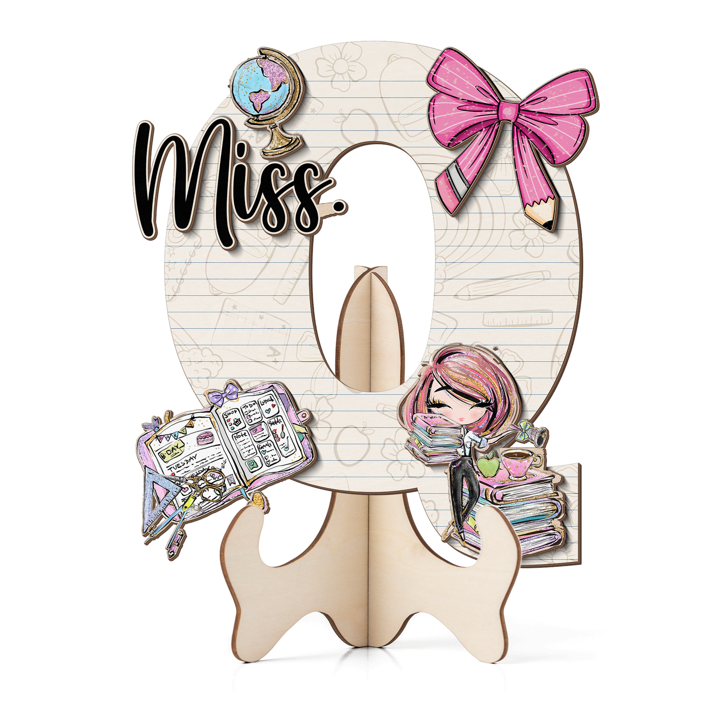 Teacher Letter Sign Letter Miss Q