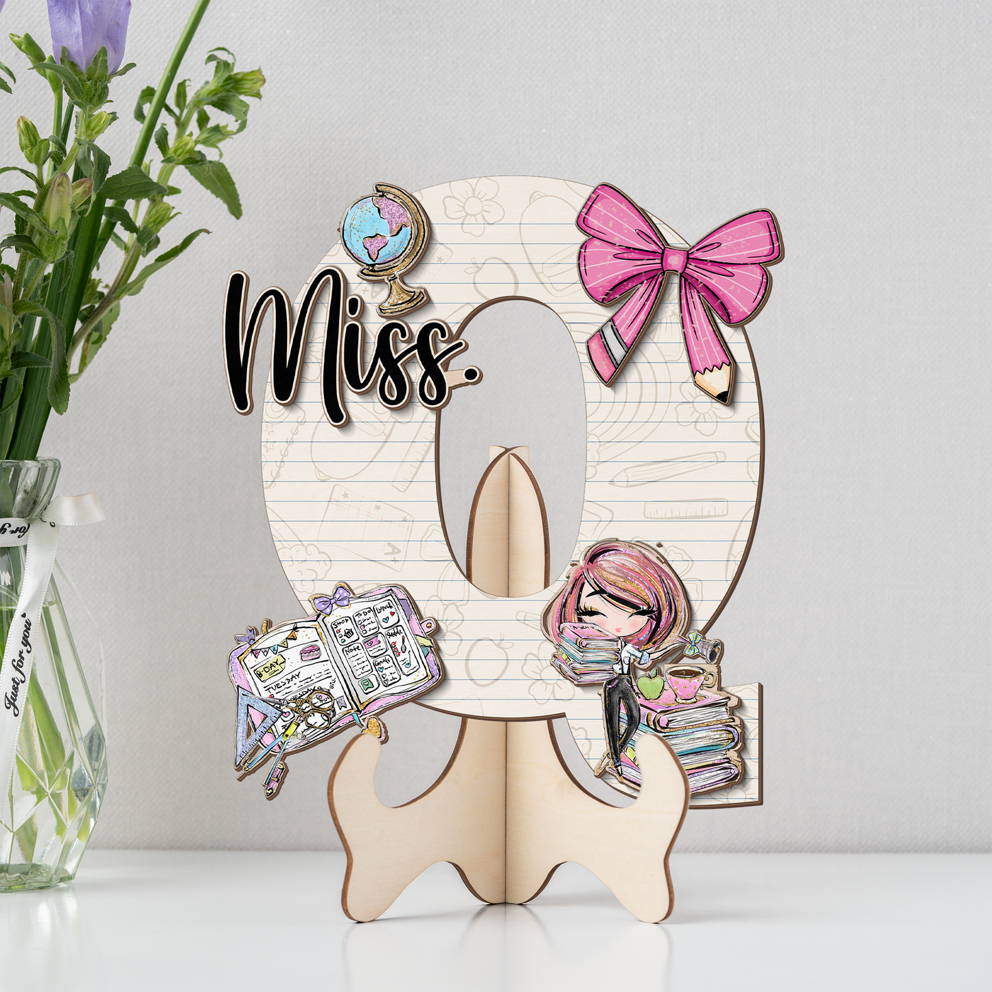 Teacher Letter Sign Letter Miss Q