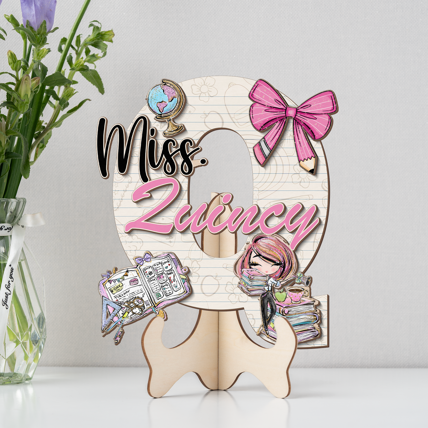 Teacher Letter Sign Letter Miss Q