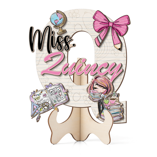 Teacher Letter Sign Letter Miss Q