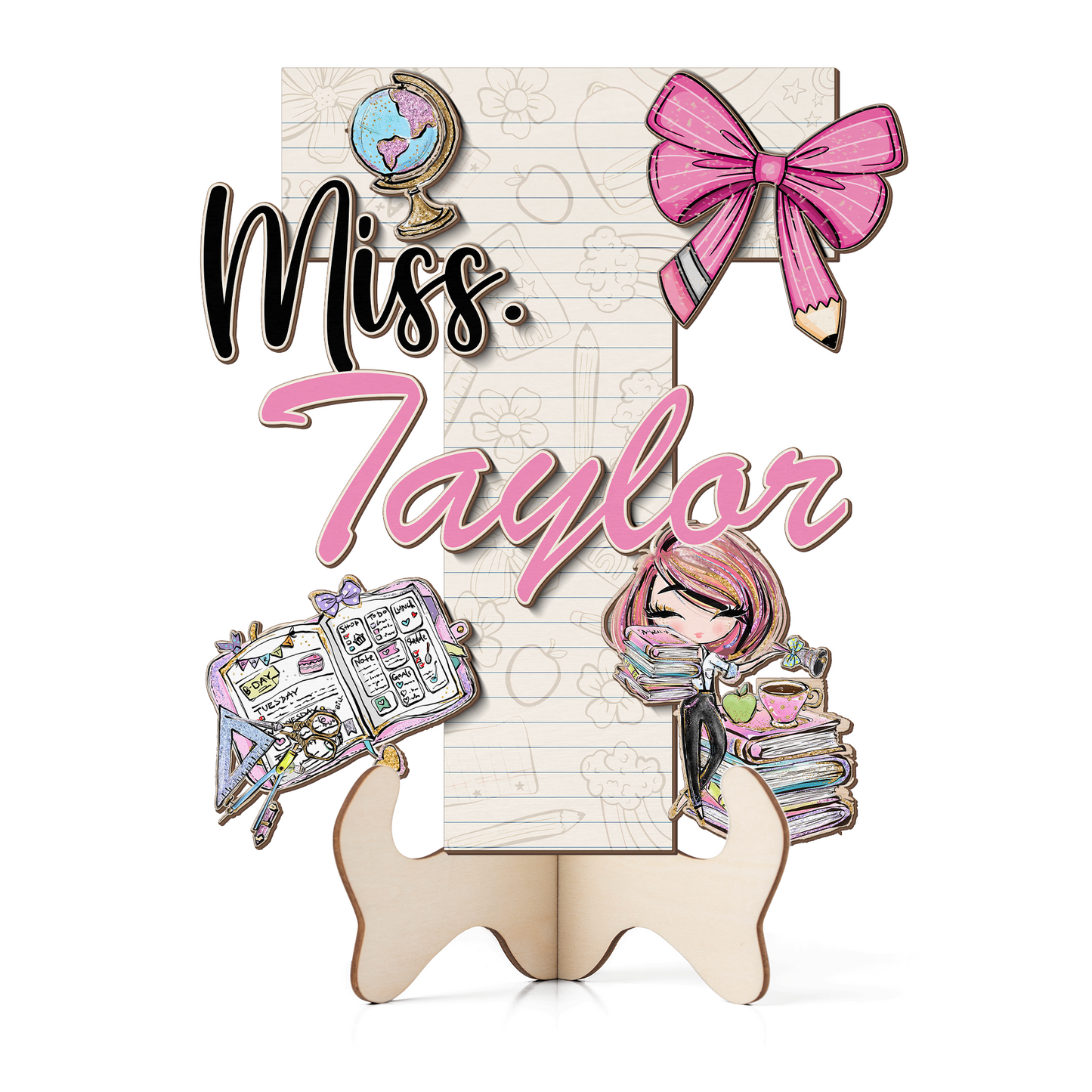Teacher Letter Sign Letter Miss T
