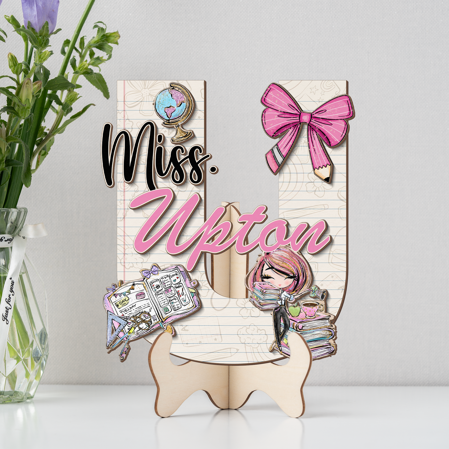 Teacher Letter Sign Letter Miss U