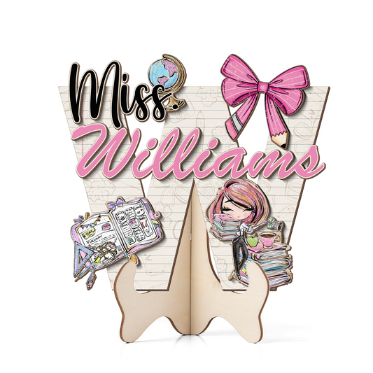 Teacher Letter Sign Letter Miss W