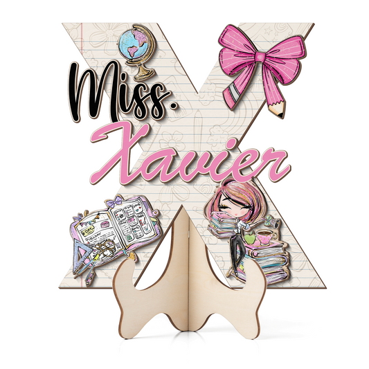 Teacher Letter Sign Letter Miss X