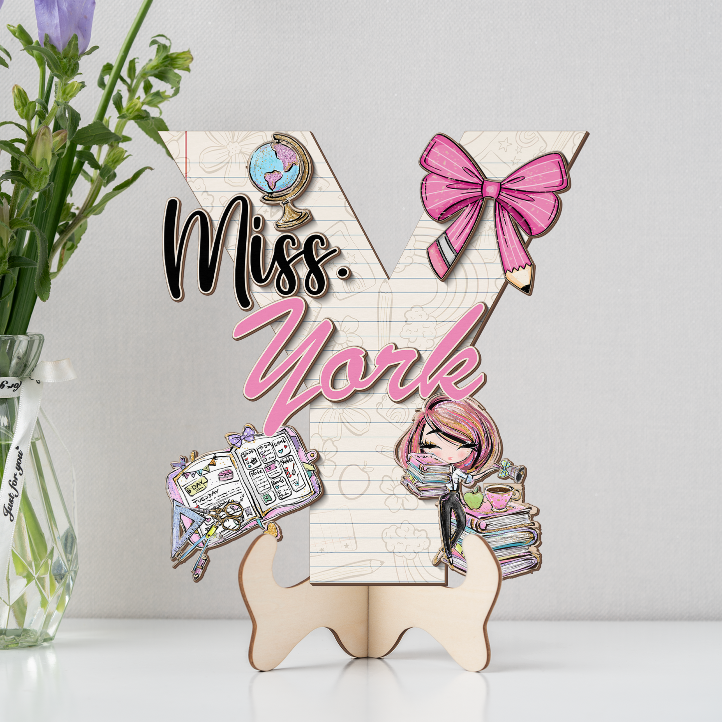 Teacher Letter Sign Letter Miss Y