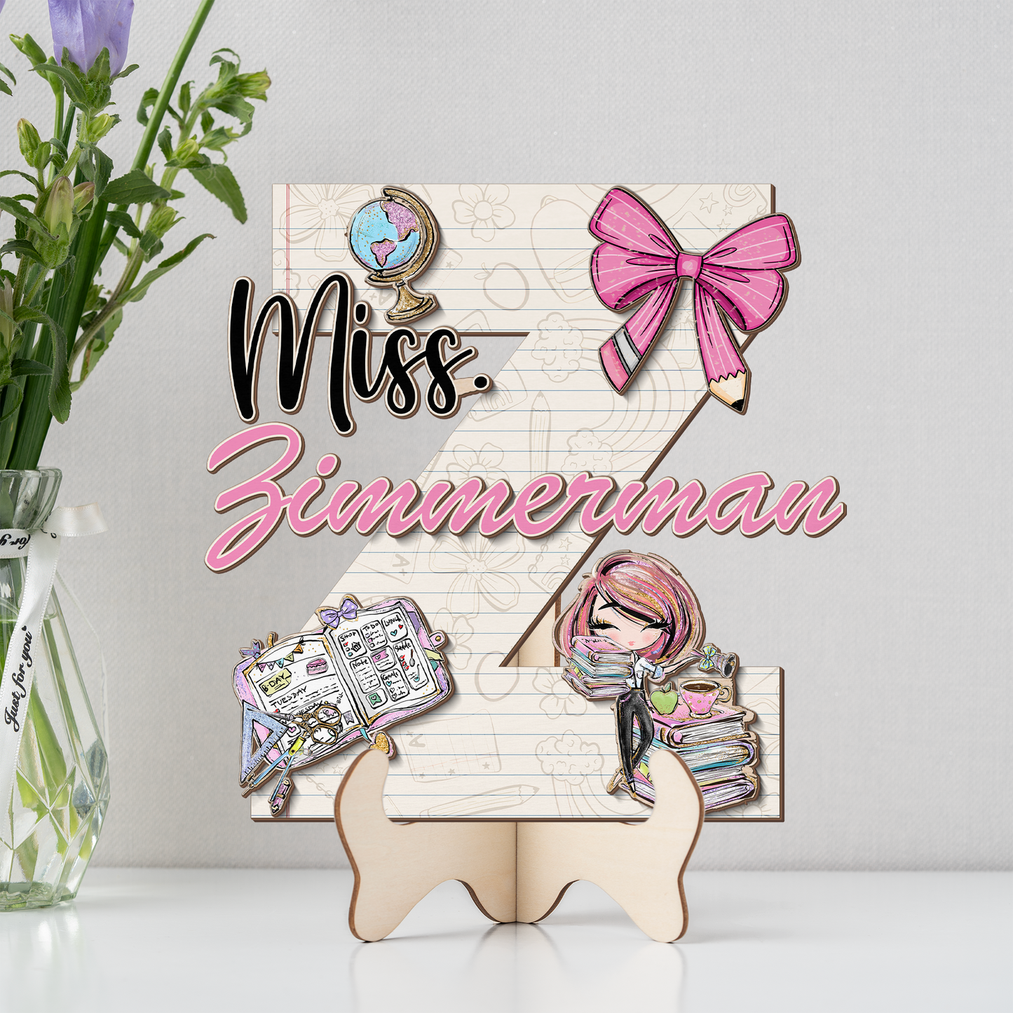 Teacher Letter Sign Letter Miss Z