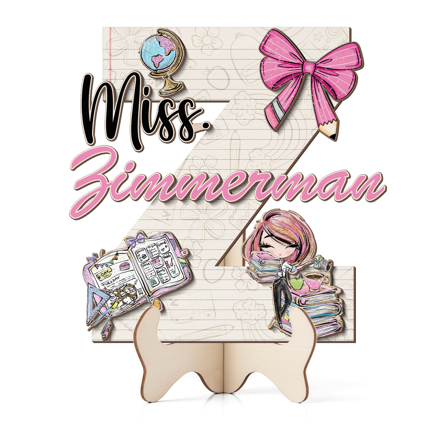 Teacher Letter Sign Letter Miss Z