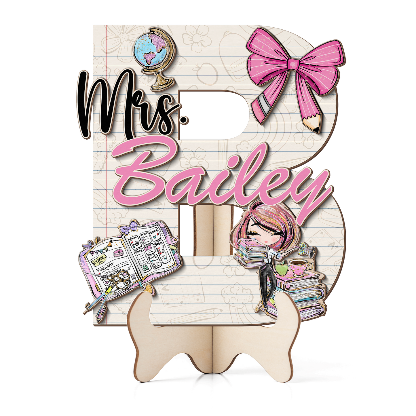 Teacher Letter Sign Letter Mrs B