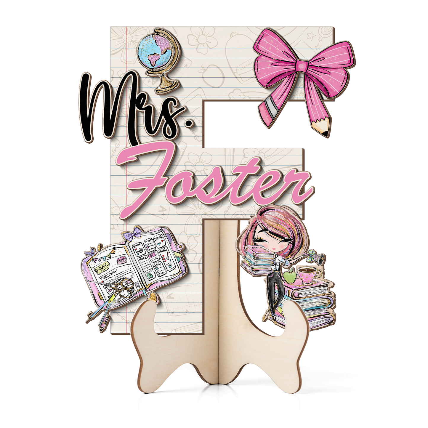 Teacher Letter Sign Letter Mrs F